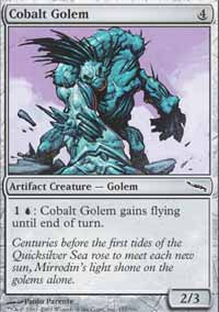 Cobalt Golem - Mirrodin