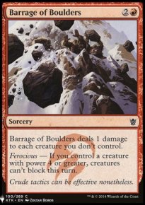 Barrage of Boulders - Mystery Booster