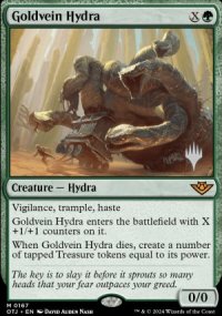 Goldvein Hydra - Planeswalker symbol stamped promos