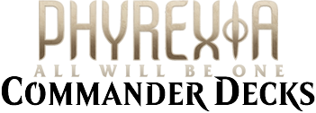 Phyrexia: All Will Be One Commander Decks logo