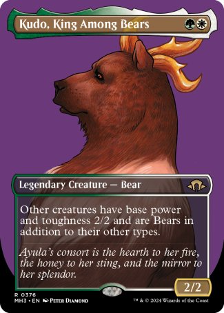bear card mtg 1995 Wizards of the Coast Magic: The Gathering really grouchy. Bears finally come to Magic