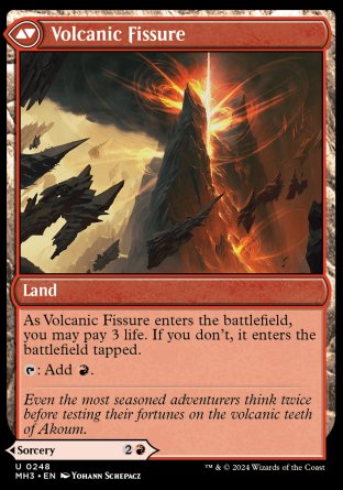 Sundering Eruption/Volcanic Fissure - mtgpics.com
