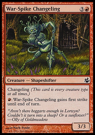 mtg cards with changeling Outcast - Single Card When this creature enters MTG-4x-Near Mint, English-Valiant Changeling-Modern Horizons