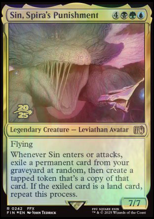 sin mtg card Sin, Spira's Punishment [348] [Borderless] [FINAL FANTASY] [Foil]  Face to  Face Games