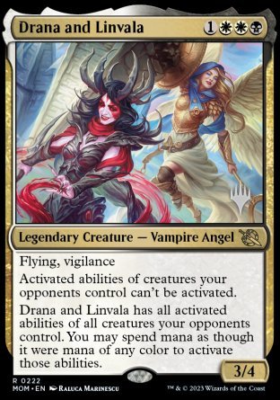 Drana And Linvala Proxy Card – Custom Art – Near Mint