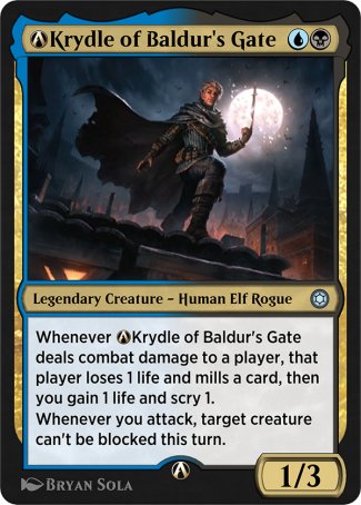 Krydle A-Krydle of Baldur's Gate - mtgpics.com