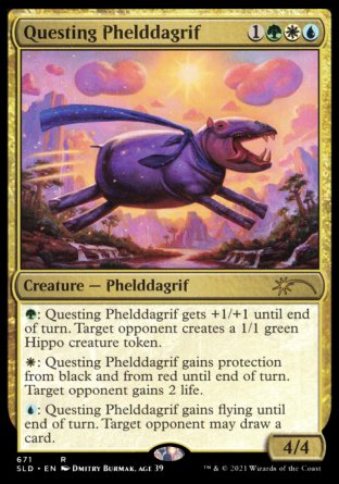mtg hippo cards Magic: the Gathering - Pygmy unique look. Questing Phelddagrif