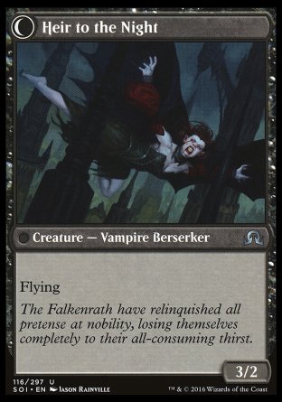 Vampire Discard Heir of Falkenrath/Heir to the Night - mtgpics.com