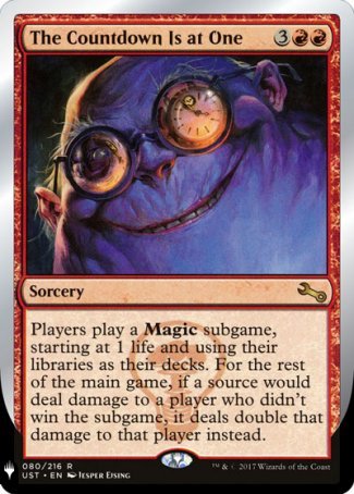 The Countdown Is at One - mtgpics.com
