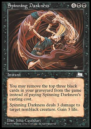 mtg darkness card Magic: the Gathering - Spinning Each player mills two cards Spinning Darkness