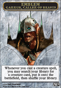 Emblem Garruk, Caller of Beasts - Magic 2014