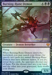 Burning-Rune Demon - Prerelease Promos