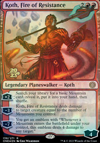 Koth, Fire of Resistance - Prerelease Promos