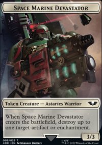 Space Marine Devastator Token - Warhammer 40,000