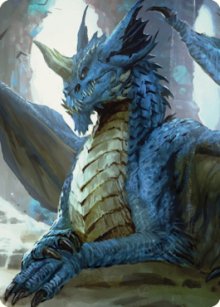 Young Blue Dragon - Art 1 - Commander Legends: Battle for Baldur's Gate - Art Series