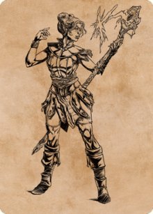 Neera, Wild Mage - Art 1 - Commander Legends: Battle for Baldur's Gate - Art Series