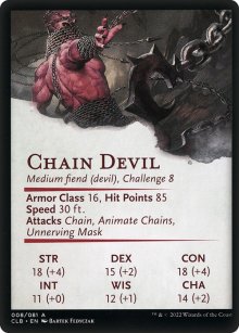 Chain Devil - Stats - Commander Legends: Battle for Baldur's Gate - Art Series