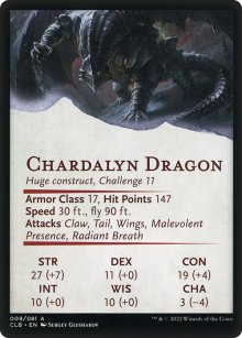 Chardalyn Dragon - Stats - Commander Legends: Battle for Baldur's Gate - Art Series