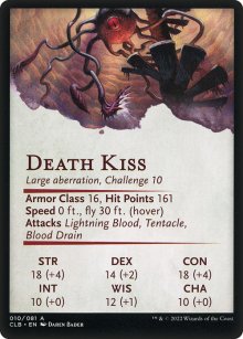Death Kiss - Stats - Commander Legends: Battle for Baldur's Gate - Art Series