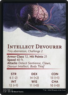 Intellect Devourer - Stats - Commander Legends: Battle for Baldur's Gate - Art Series