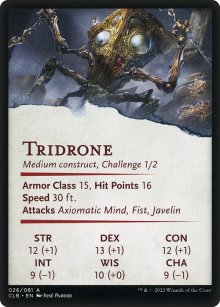 Tridrone - Stats - Commander Legends: Battle for Baldur's Gate - Art Series