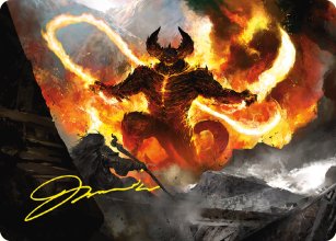 The Balrog, Durin's Bane - Art 2 - The Lord of the Rings - Art Series