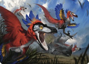 Wrathful Raptors - Art 1 - The Lost Caverns of Ixalan  - Art Series