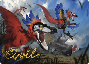 Wrathful Raptors - Art 2 - The Lost Caverns of Ixalan  - Art Series