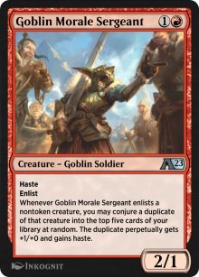 Goblin Morale Sergeant - Alchemy: Exclusive Cards