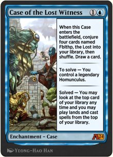 Case of the Lost Witness - Alchemy: Exclusive Cards