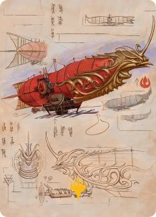 Phoenix Fleet Airship - Art 2 - Avatar: The Last Airbender - Art Series