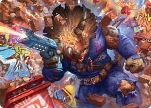 Zog, Triceraton Castaway - Art 1 - Teenage Mutant Ninja Turtle - Art Series