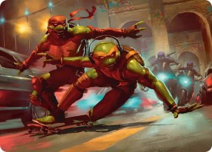 Raph & Mikey, Troublemakers - Art 1 - Teenage Mutant Ninja Turtle - Art Series