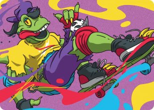 Mondo Gecko - Art 2 - Teenage Mutant Ninja Turtle - Art Series