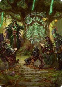 Sylvan Library - Art 1 - Secrets of Strixhaven - Art Series