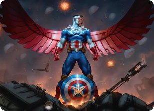 Captain America, Wings of Freedom - Art 1 - Marvel Super Heroes - Art Series
