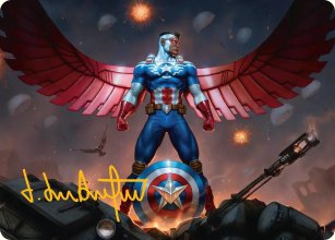 Captain America, Wings of Freedom - Art 2 - Marvel Super Heroes - Art Series