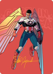 Captain America, Wings of Freedom - Art 4 - Marvel Super Heroes - Art Series
