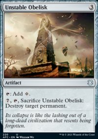 Unstable Obelisk - D&D Forgotten Realms Commander Decks