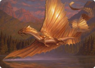 Adult Gold Dragon - Art 1 - D&D Forgotten Realms - Art Series