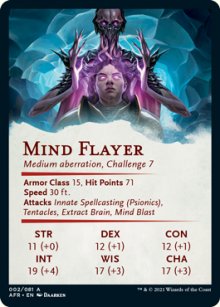 Mind Flayer - Stats - D&D Forgotten Realms - Art Series