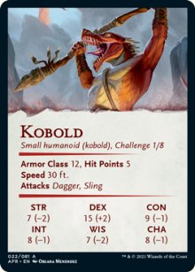 Kobold - Stats - D&D Forgotten Realms - Art Series