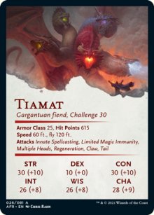 Tiamat - Stats - D&D Forgotten Realms - Art Series
