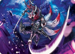 Blade-Blizzard Kitsune - Art 1 - Kamigawa: Neon Dynasty - Art Series