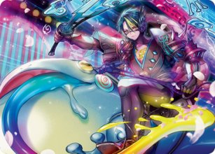 Tatsunari, Toad Rider - Art 1 - Kamigawa: Neon Dynasty - Art Series