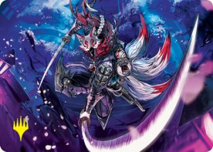 Blade-Blizzard Kitsune - Art 2 - Kamigawa: Neon Dynasty - Art Series