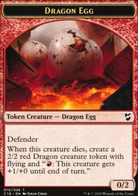 Dragon Egg Token - Commander 2018