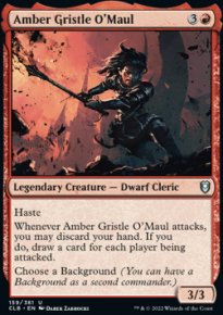 Amber Gristle O'Maul 1 - Commander Legends: Battle for Baldur's Gate