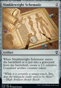 Nimblewright Schematic - Commander Legends: Battle for Baldur's Gate