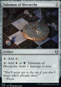 Talisman of Hierarchy - Commander Legends: Battle for Baldur's Gate
